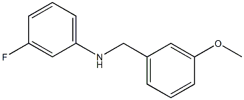 3-fluoro-N-[(3-methoxyphenyl)methyl]aniline Struktur