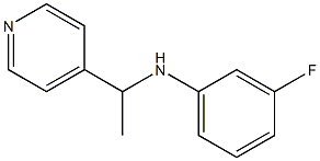 3-fluoro-N-[1-(pyridin-4-yl)ethyl]aniline Struktur