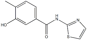 3-hydroxy-4-methyl-N-(1,3-thiazol-2-yl)benzamide Struktur