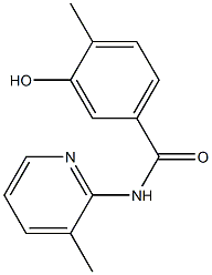 3-hydroxy-4-methyl-N-(3-methylpyridin-2-yl)benzamide Struktur