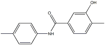 3-hydroxy-4-methyl-N-(4-methylphenyl)benzamide Struktur