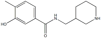 3-hydroxy-4-methyl-N-(piperidin-3-ylmethyl)benzamide Struktur