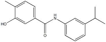 3-hydroxy-4-methyl-N-[3-(propan-2-yl)phenyl]benzamide Struktur