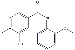 3-hydroxy-N-(2-methoxyphenyl)-4-methylbenzamide Struktur