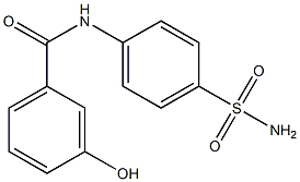 3-hydroxy-N-(4-sulfamoylphenyl)benzamide Struktur