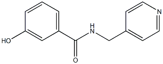 3-hydroxy-N-(pyridin-4-ylmethyl)benzamide Struktur