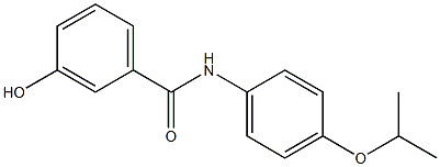 3-hydroxy-N-[4-(propan-2-yloxy)phenyl]benzamide Struktur