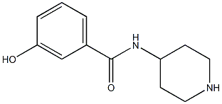 3-hydroxy-N-piperidin-4-ylbenzamide Struktur