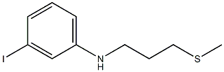 3-iodo-N-[3-(methylsulfanyl)propyl]aniline Struktur