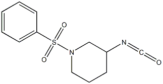 3-isocyanato-1-(phenylsulfonyl)piperidine Struktur