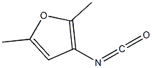 3-isocyanato-2,5-dimethylfuran Struktur