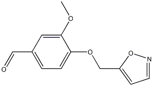 3-methoxy-4-(1,2-oxazol-5-ylmethoxy)benzaldehyde Struktur