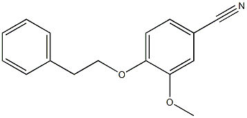 3-methoxy-4-(2-phenylethoxy)benzonitrile Struktur