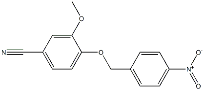 3-methoxy-4-[(4-nitrobenzyl)oxy]benzonitrile Struktur