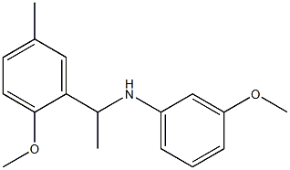 3-methoxy-N-[1-(2-methoxy-5-methylphenyl)ethyl]aniline Struktur