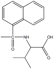 3-methyl-2-[1-(naphthalen-1-yl)acetamido]butanoic acid Struktur