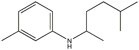 3-methyl-N-(5-methylhexan-2-yl)aniline Struktur