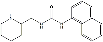 3-naphthalen-1-yl-1-(piperidin-2-ylmethyl)urea Struktur