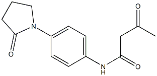 3-oxo-N-[4-(2-oxopyrrolidin-1-yl)phenyl]butanamide Struktur