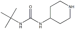 3-tert-butyl-1-piperidin-4-ylurea Struktur