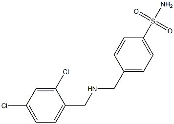 4-({[(2,4-dichlorophenyl)methyl]amino}methyl)benzene-1-sulfonamide Struktur