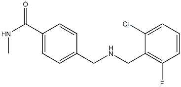 4-({[(2-chloro-6-fluorophenyl)methyl]amino}methyl)-N-methylbenzamide Struktur