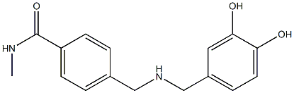 4-({[(3,4-dihydroxyphenyl)methyl]amino}methyl)-N-methylbenzamide Struktur