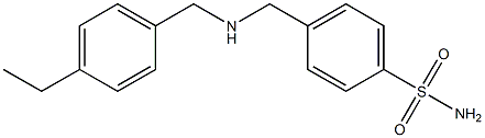 4-({[(4-ethylphenyl)methyl]amino}methyl)benzene-1-sulfonamide Struktur