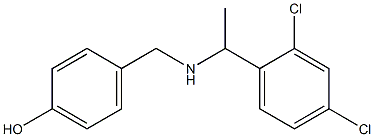 4-({[1-(2,4-dichlorophenyl)ethyl]amino}methyl)phenol Struktur