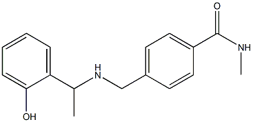 4-({[1-(2-hydroxyphenyl)ethyl]amino}methyl)-N-methylbenzamide Struktur