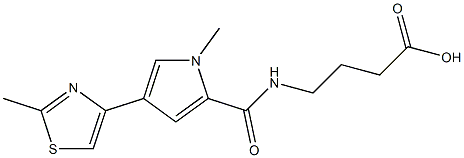 4-({[1-methyl-4-(2-methyl-1,3-thiazol-4-yl)-1H-pyrrol-2-yl]carbonyl}amino)butanoic acid Struktur