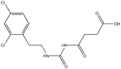 4-({[2-(2,4-dichlorophenyl)ethyl]carbamoyl}amino)-4-oxobutanoic acid Struktur