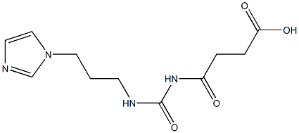 4-({[3-(1H-imidazol-1-yl)propyl]carbamoyl}amino)-4-oxobutanoic acid Struktur