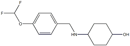 4-({[4-(difluoromethoxy)phenyl]methyl}amino)cyclohexan-1-ol Struktur