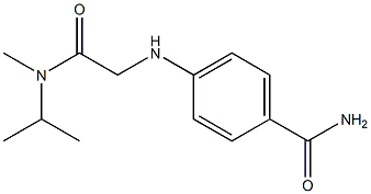 4-({[methyl(propan-2-yl)carbamoyl]methyl}amino)benzamide Struktur