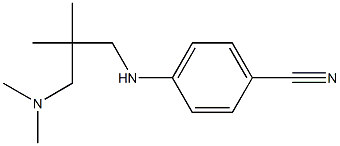 4-({2-[(dimethylamino)methyl]-2-methylpropyl}amino)benzonitrile Struktur