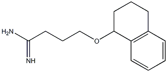 4-(1,2,3,4-tetrahydronaphthalen-1-yloxy)butanimidamide Struktur