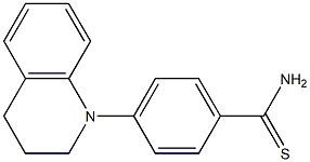 4-(1,2,3,4-tetrahydroquinolin-1-yl)benzene-1-carbothioamide Struktur