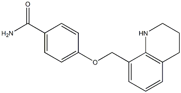 4-(1,2,3,4-tetrahydroquinolin-8-ylmethoxy)benzamide Struktur