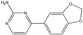 4-(1,3-benzodioxol-5-yl)pyrimidin-2-amine Struktur