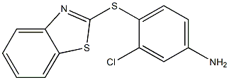 4-(1,3-benzothiazol-2-ylsulfanyl)-3-chloroaniline Struktur