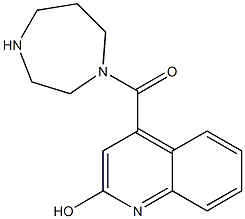 4-(1,4-diazepan-1-ylcarbonyl)quinolin-2-ol Struktur