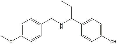 4-(1-{[(4-methoxyphenyl)methyl]amino}propyl)phenol Struktur