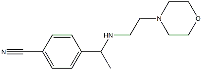 4-(1-{[2-(morpholin-4-yl)ethyl]amino}ethyl)benzonitrile Struktur