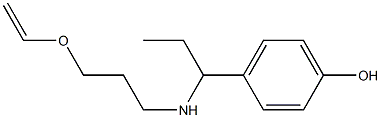 4-(1-{[3-(ethenyloxy)propyl]amino}propyl)phenol Struktur