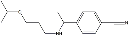 4-(1-{[3-(propan-2-yloxy)propyl]amino}ethyl)benzonitrile Struktur