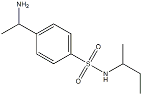 4-(1-aminoethyl)-N-(butan-2-yl)benzene-1-sulfonamide Struktur