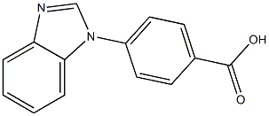 4-(1H-1,3-benzodiazol-1-yl)benzoic acid Struktur