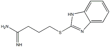 4-(1H-1,3-benzodiazol-2-ylsulfanyl)butanimidamide Struktur