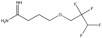 4-(2,2,3,3-tetrafluoropropoxy)butanimidamide Struktur